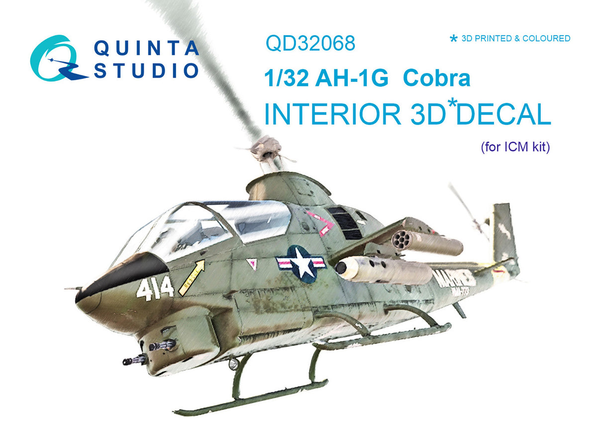 Quinta Studio QD32068 1:32 Bell AH-1G Cobra