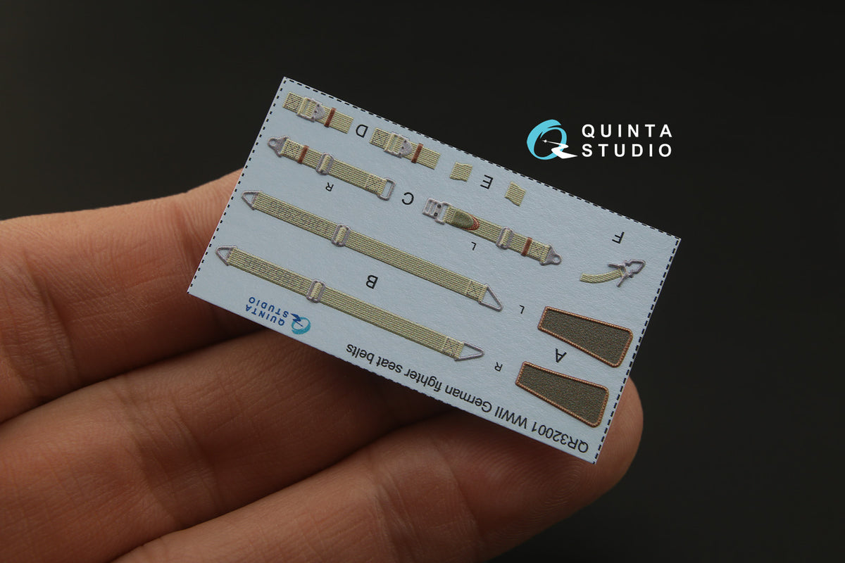 Quinta Studio QD32069 1:32 Messerschmitt Me-262A coloured Interior on decal paper