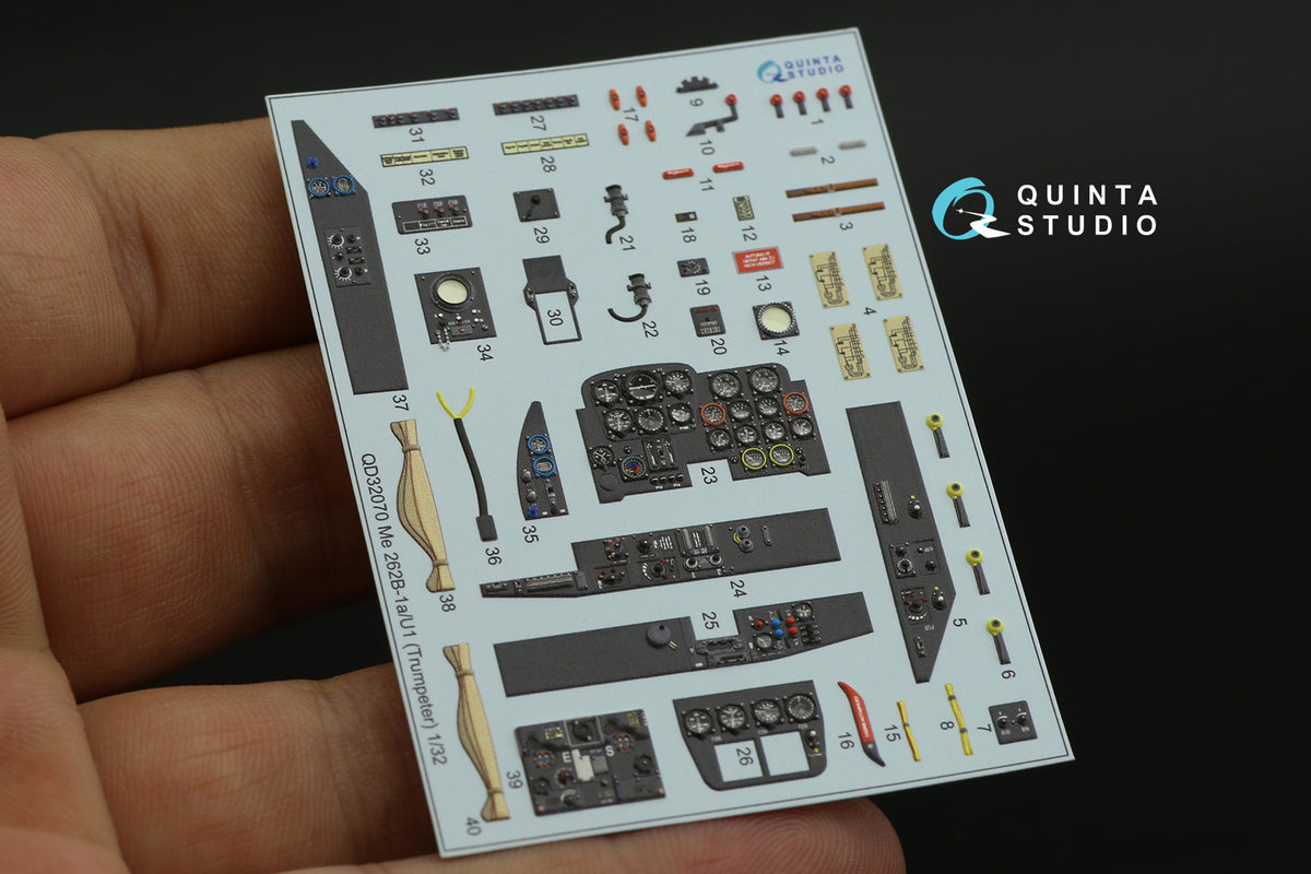 Quinta Studio QD32070 1:32 Messerschmitt Me-262B1a/U-1 (3D-Printed)
