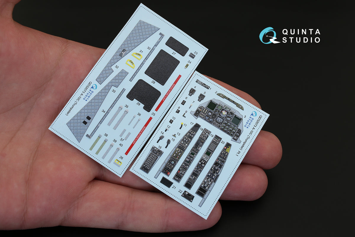Quinta Studio QD32073 1:32 Fairchild A-10C Thunderbolt (3D-Printed) & coloured Interior on decal paper