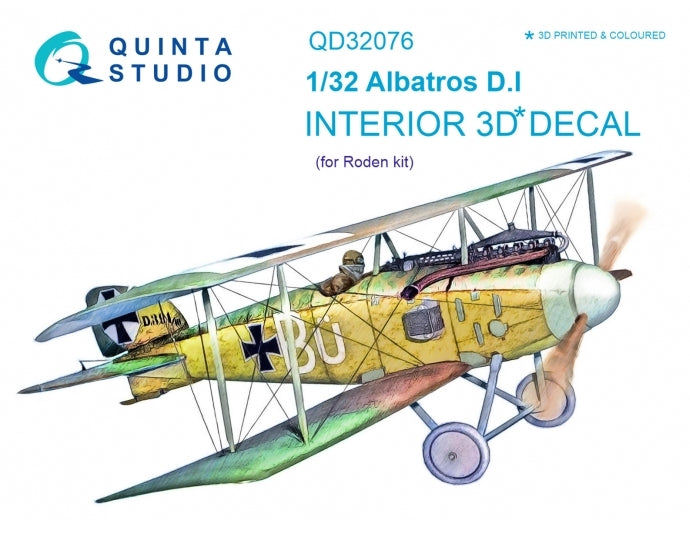 Quinta Studio QD32076 1:32 Albatros D.I (3D-Printed) & coloured Interior