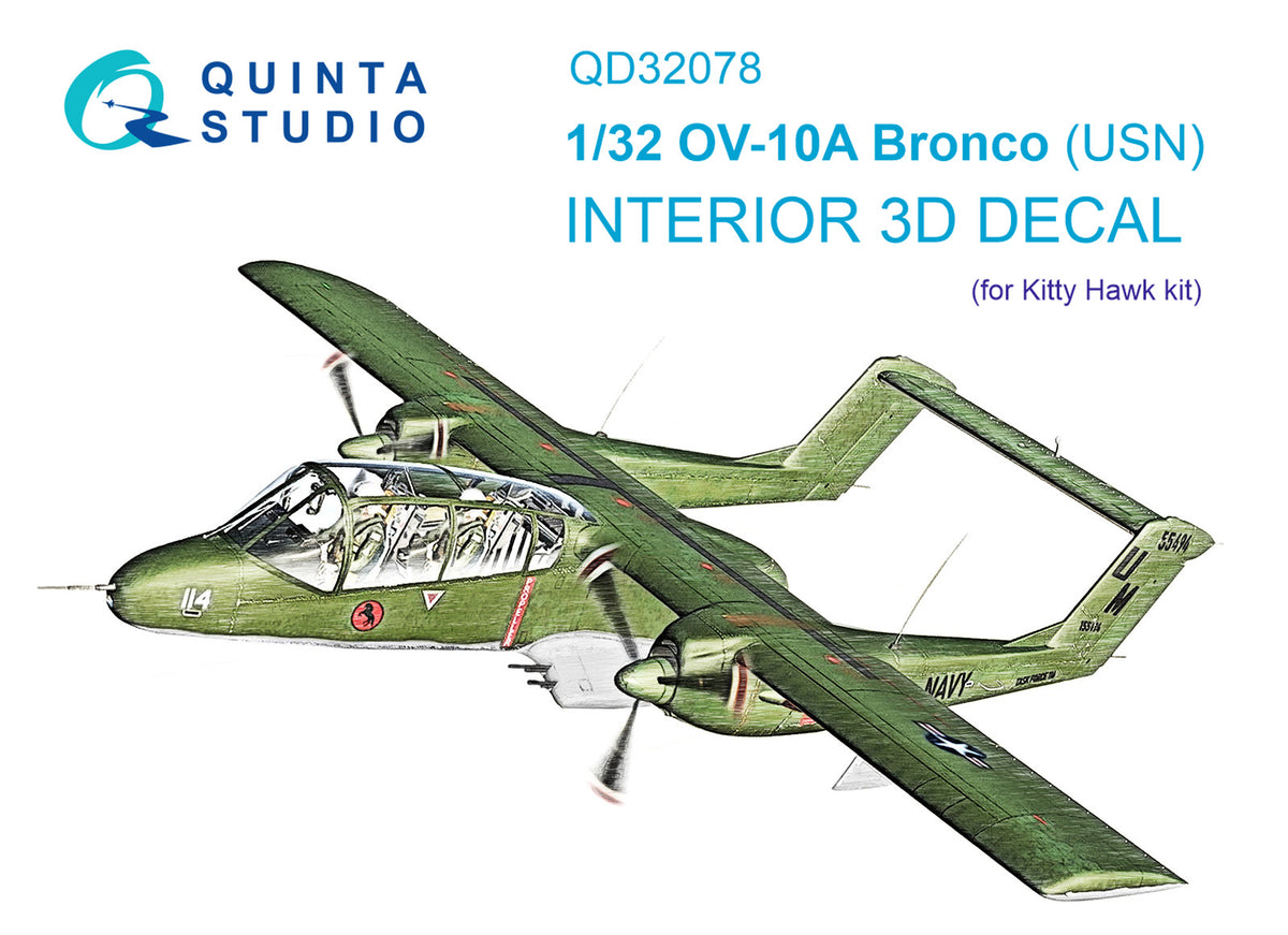 Quinta Studio QD32078 1:32 North-American/Rockwell OV-10A Bronco (USN version)