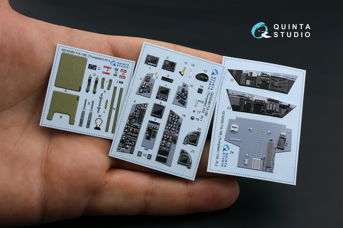 Quinta Studio QD32080 1:32 Boeing F/A-18E Super Hornet (3D-Printed) & coloured Interior