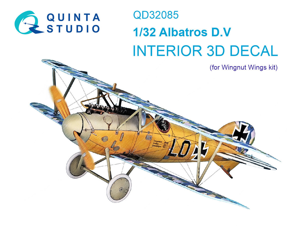 Quinta Studio QD32085 1:32 Albatros D.V (3D-Printed) & coloured Interior