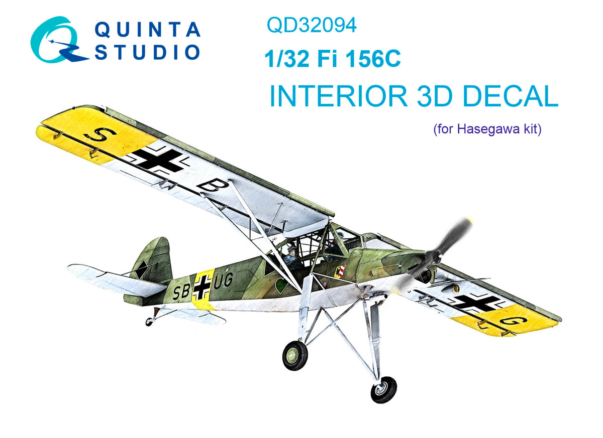 Quinta Studio QD32094 1:32 Fieseler Fi-156C Storch (3D-Printed) & coloured Interior