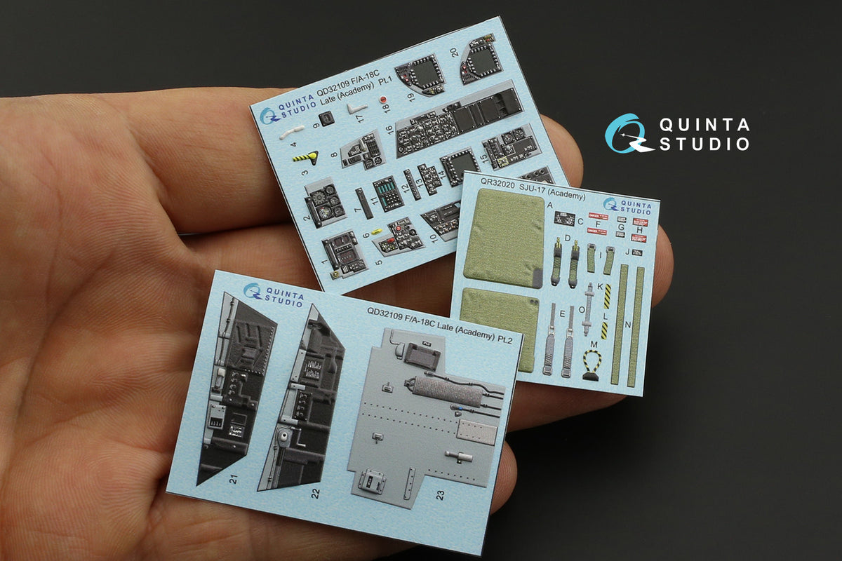 Quinta Studio QD32109 1:32 McDonnell-Douglas F/A-18C Late (3D-Printed) & coloured Interior