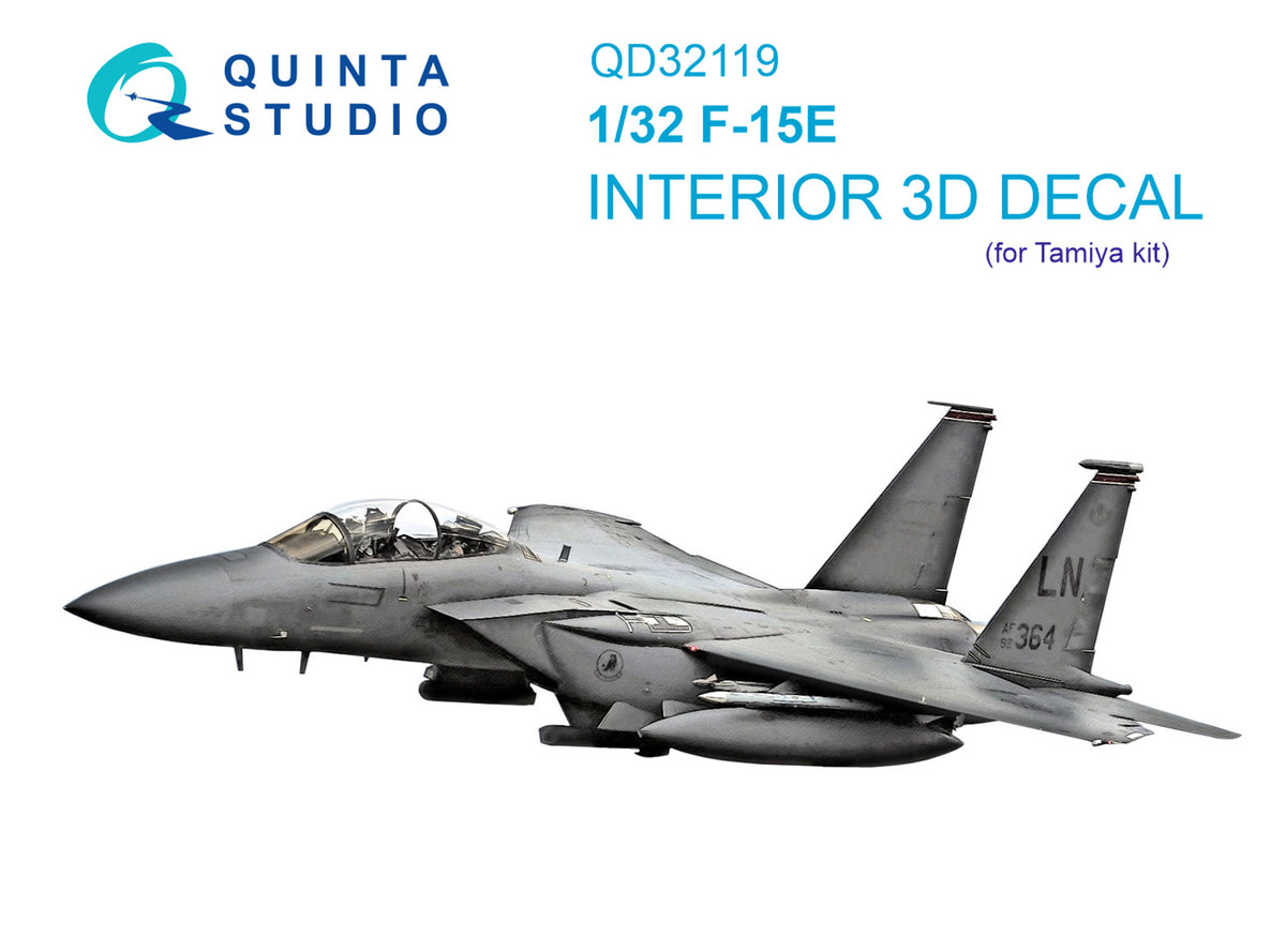 Quinta Studio QD32119 1:32 McDonnell F-15E Eagle (3D-Printed) & coloured Interior