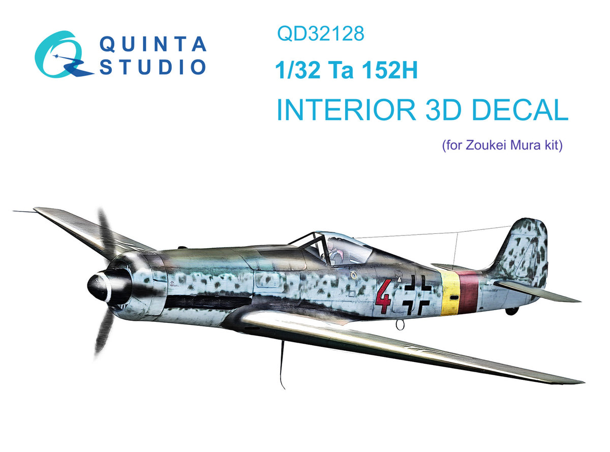 Quinta Studio QD32128 1:32 Focke-Wulf Ta-152H (3D-Printed) & coloured Interior