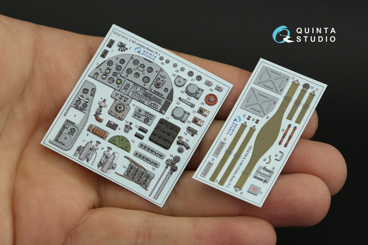 Quinta Studio QD32154 1:32 Ilyushin IL-2M3 (3D-Printed) & coloured Interior