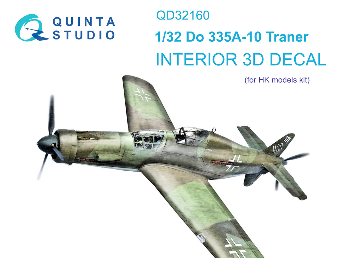 Quinta Studio QD32160 1:32 Dornier Do-335A-10 (3D-Printed) & coloured Interior