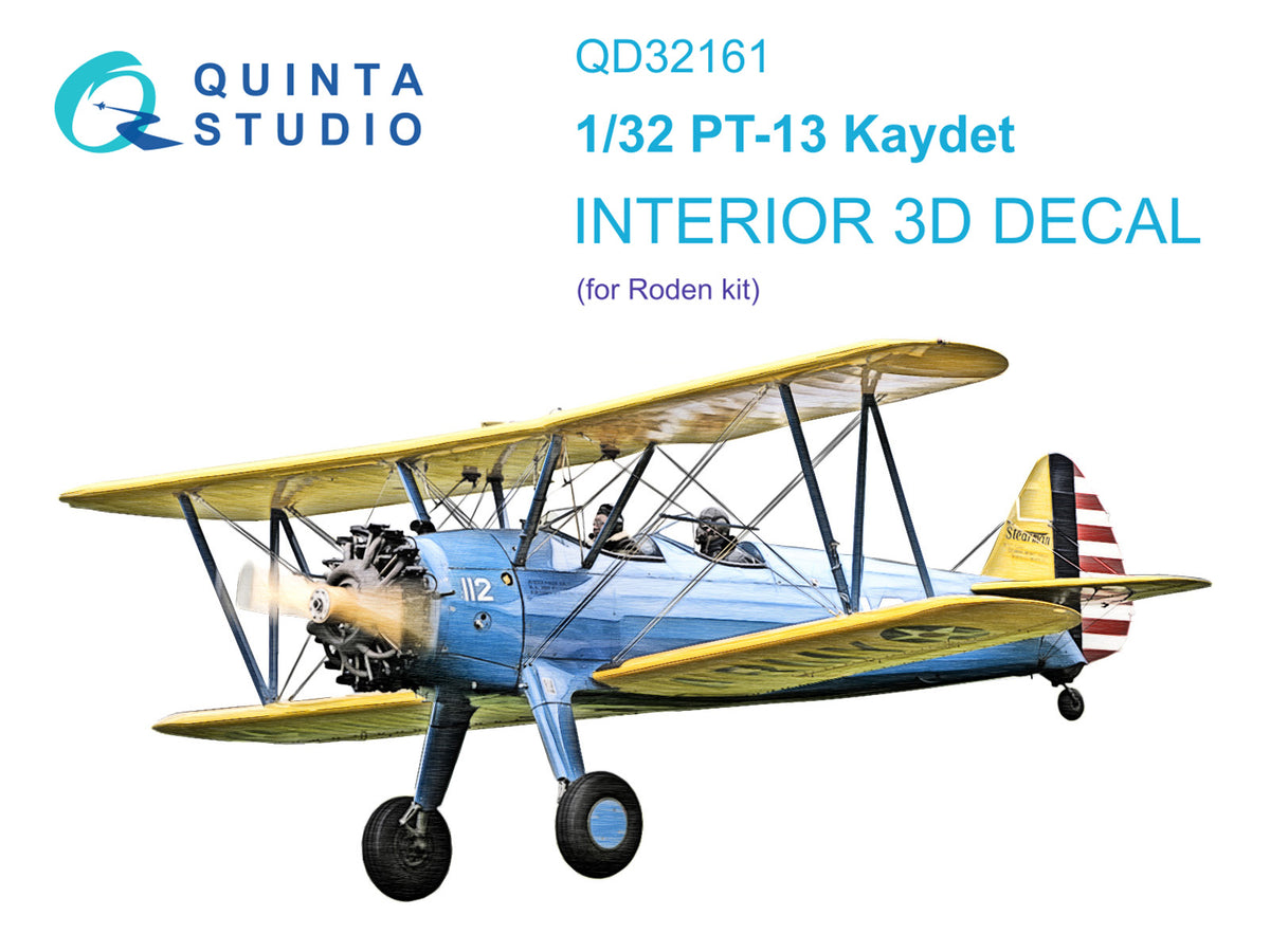 Quinta Studio QD32161 1:32 PT-13 Kaydet - 3D-Printed & Coloured Interior