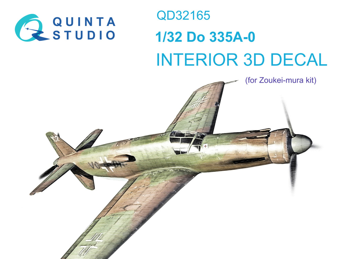 Quinta Studio QD32165 1:32 Dornier Do-335A-0 (3D-Printed) & coloured Interior