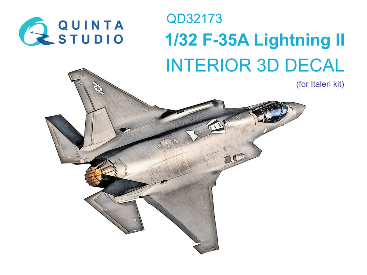 Quinta Studio QD32173 1:32 Lockheed-Martin F-35A (3D-Printed) & coloured Interior