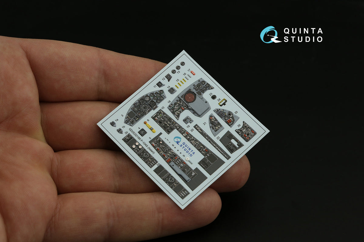 Quinta Studio QD32180 1:32 Lockheed F-104S Starfighter (3D-Printed) & coloured Interior