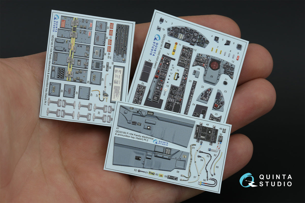 Quinta Studio QD32181 1:32 Lockheed F-104S-ASA Starfighter (3D-Printed) & coloured Interior