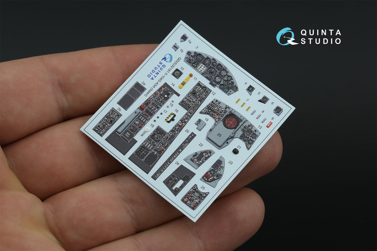 Quinta Studio QD32181 1:32 Lockheed F-104S-ASA Starfighter (3D-Printed) & coloured Interior
