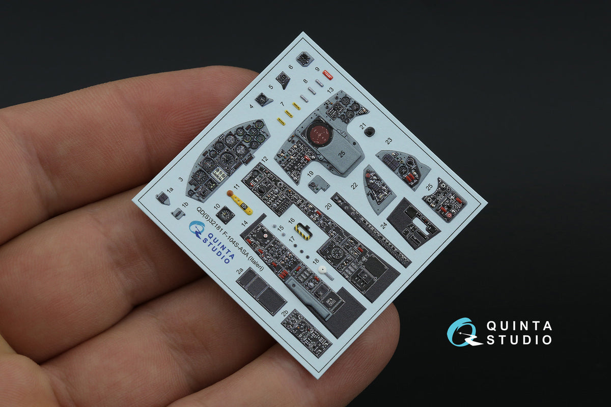 Quinta Studio QD32181 1:32 Lockheed F-104S-ASA Starfighter (3D-Printed) & coloured Interior