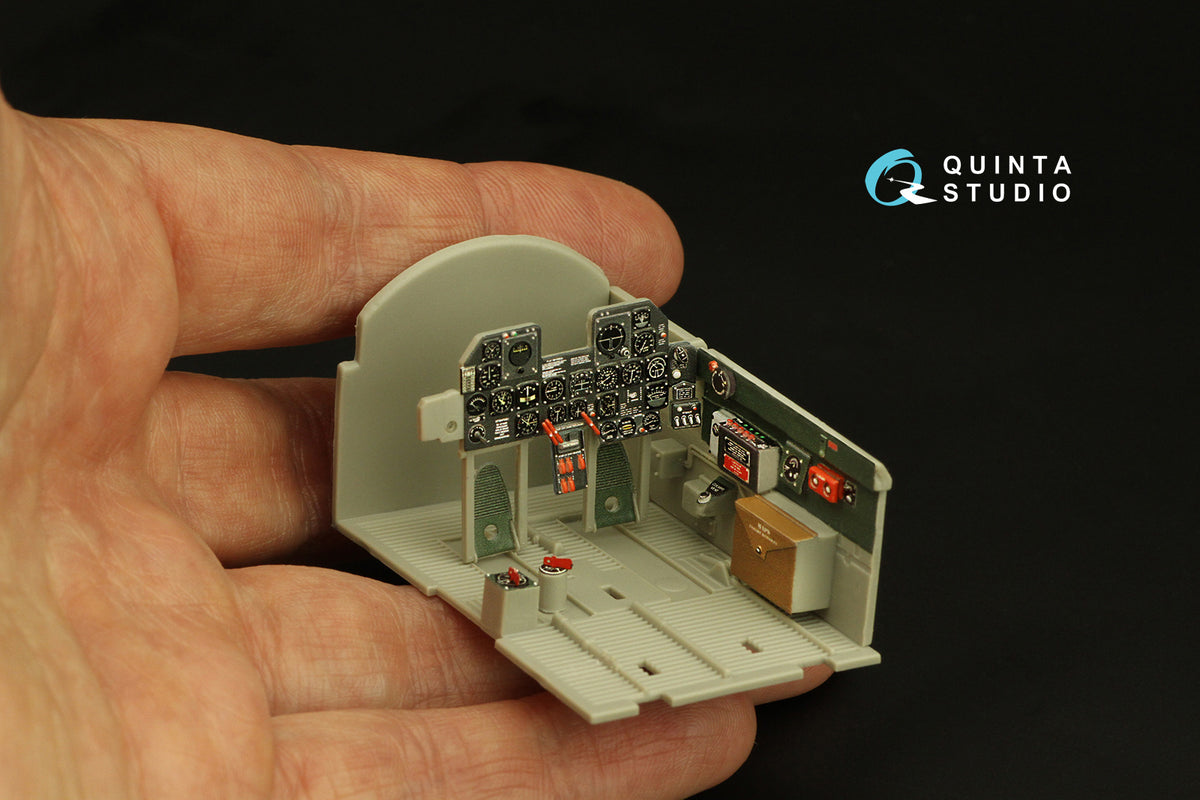 Quinta Studio QD32187 1:32 Republic P-47D Thunderbolt Bubbletop (Late) (3D-Printed) & coloured Interior