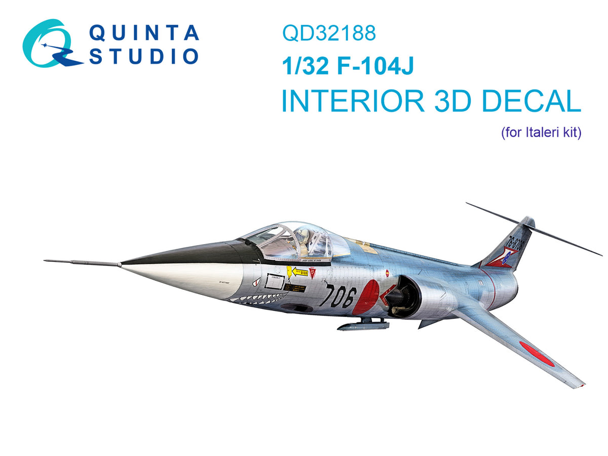 Quinta Studio QD32188 1:32 Lockheed F-104J Starfighter (3D-Printed) & coloured Interior