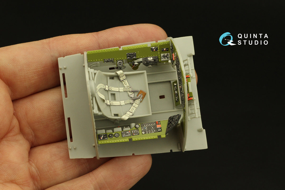 Quinta Studio QD32189 1:32 Grumman F6F-3E/N Hellcat (3D-Printed) & coloured Interior