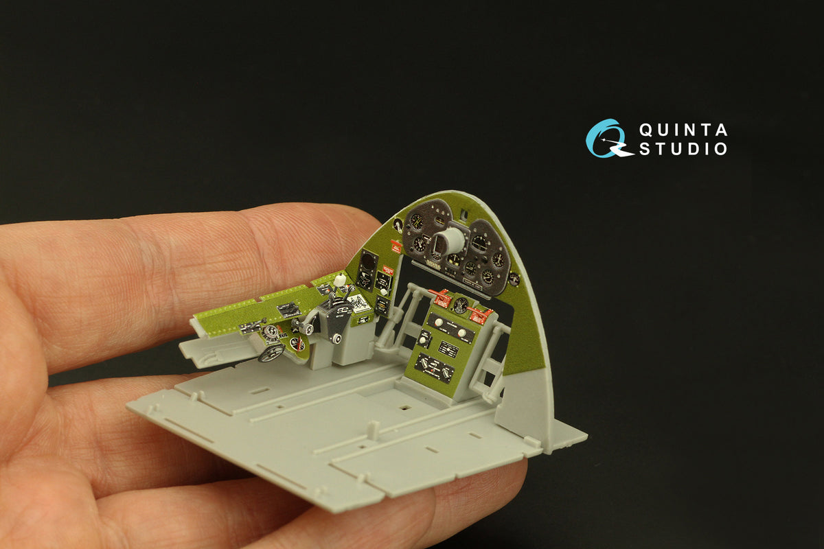 Quinta Studio QD32189 1:32 Grumman F6F-3E/N Hellcat (3D-Printed) & coloured Interior