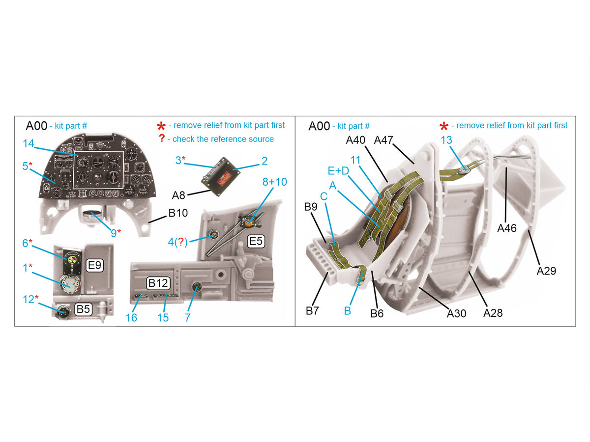 Quinta Studio QD32192 1:32 Supermarine Spitfire Mk.Ia (Mid) (3D-Printed) coloured Interior