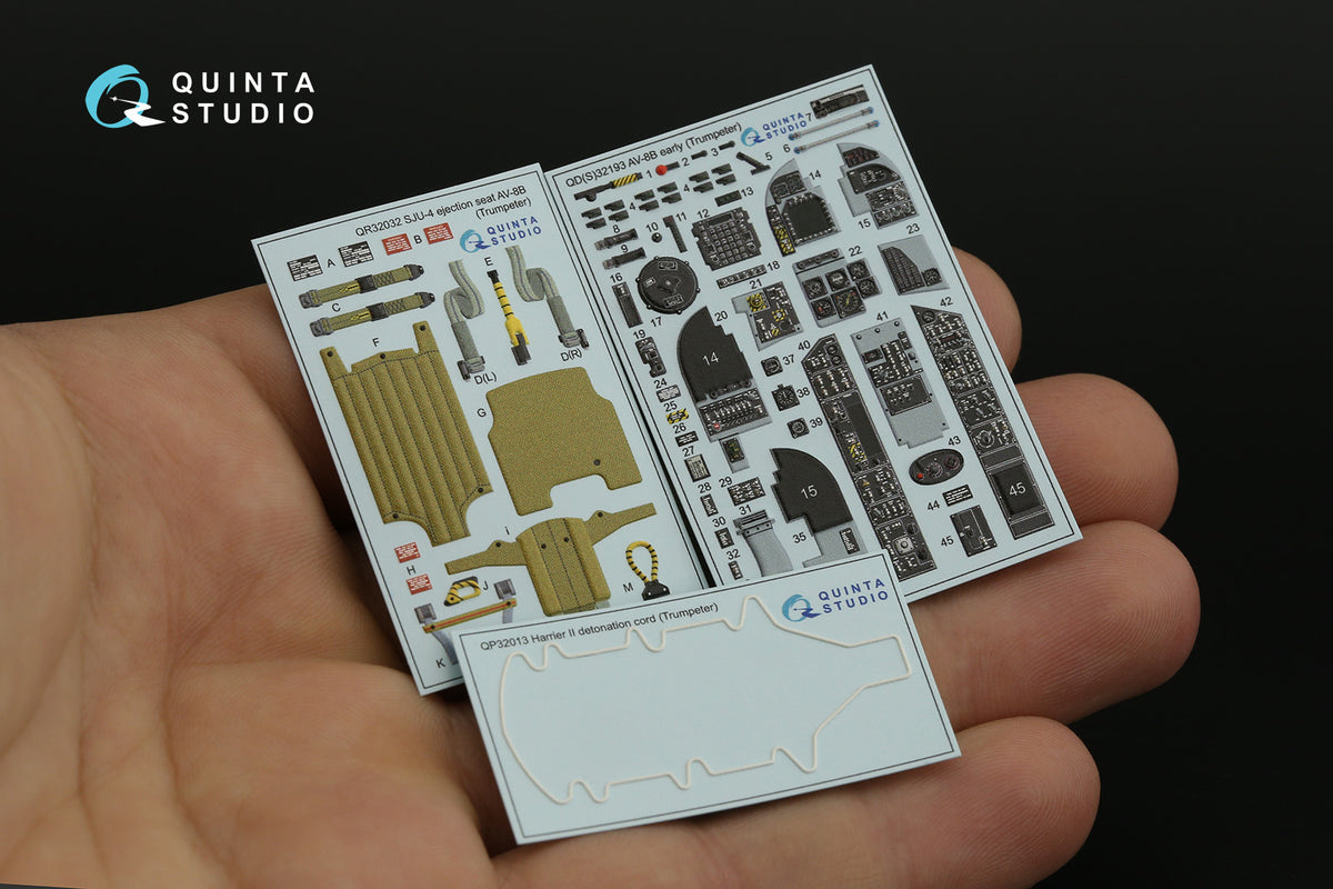 Quinta Studio QD32193 1:32 AV-8B Harrier II early (3D-Printed) & coloured Interior
