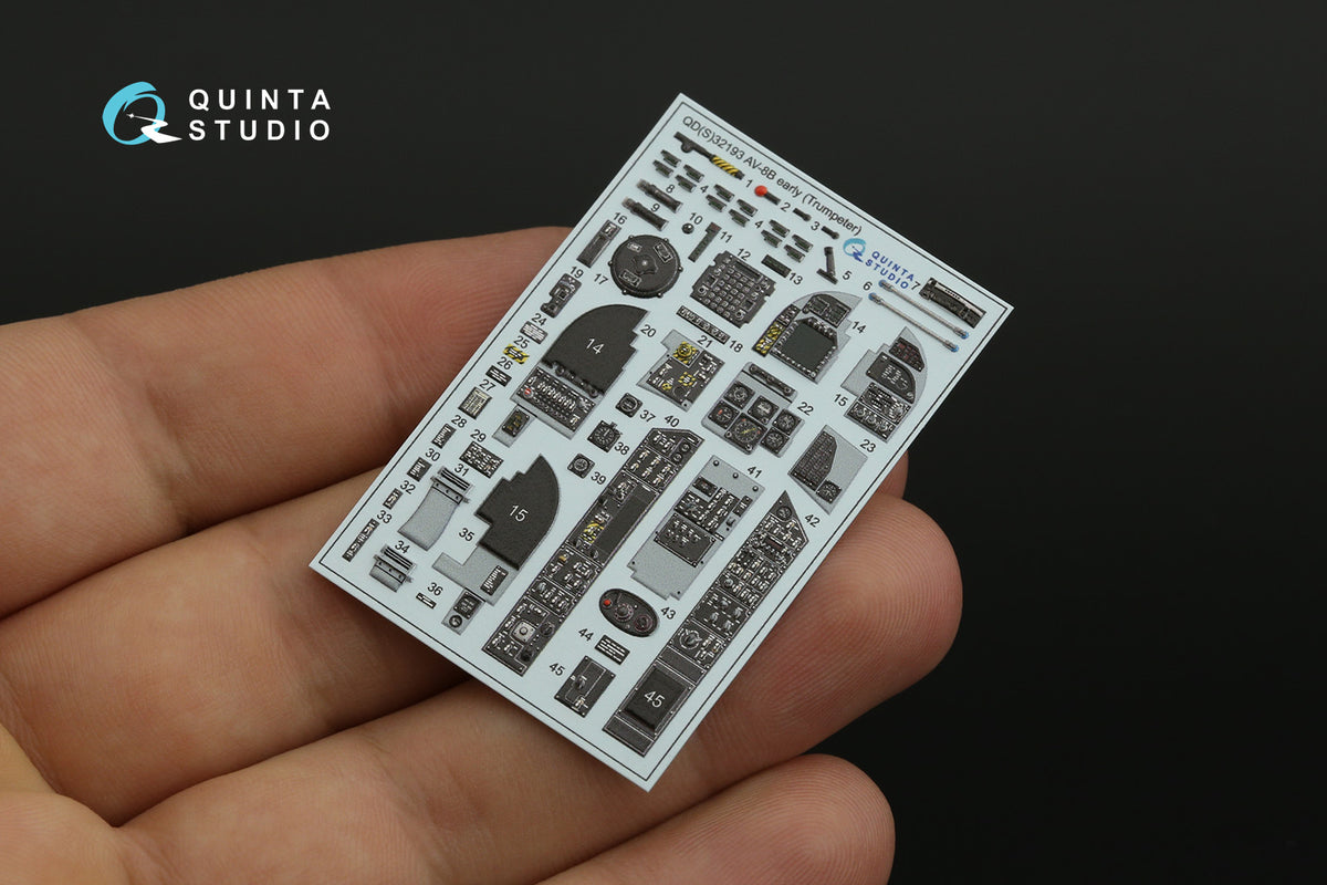 Quinta Studio QD32193 1:32 AV-8B Harrier II early (3D-Printed) & coloured Interior