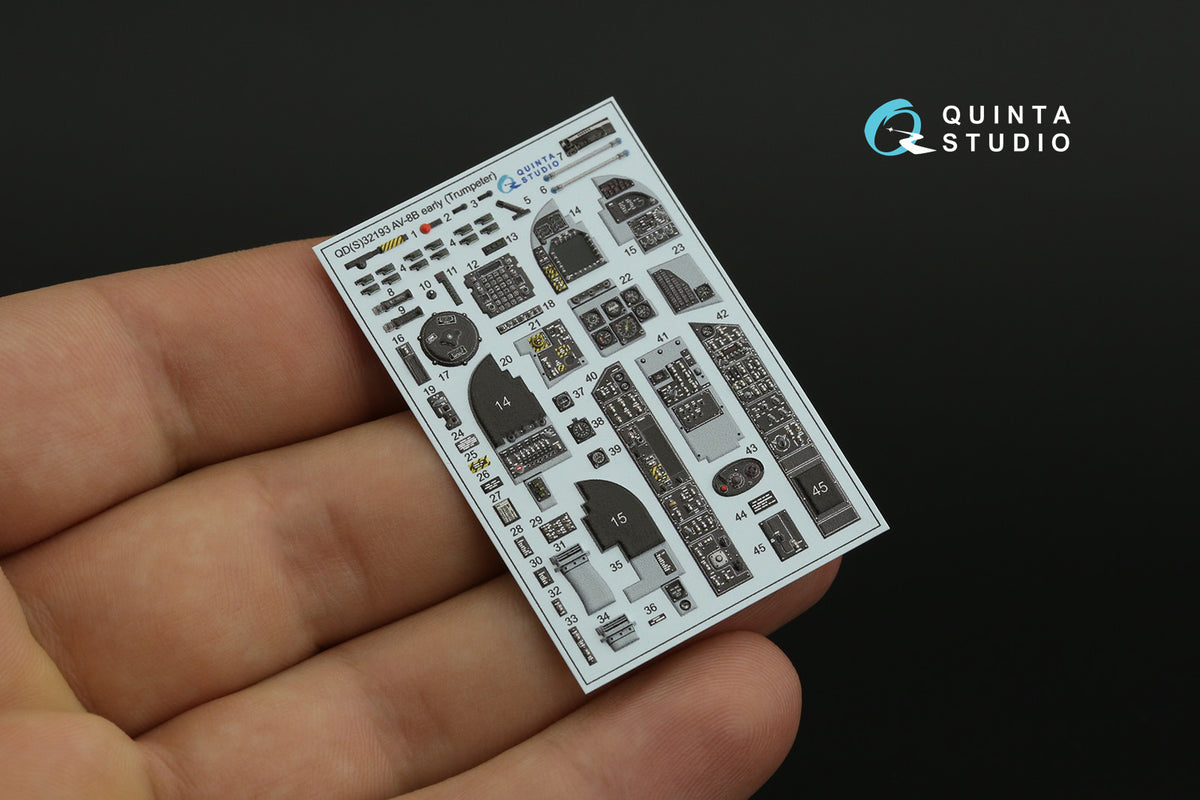 Quinta Studio QD32193 1:32 AV-8B Harrier II early (3D-Printed) & coloured Interior