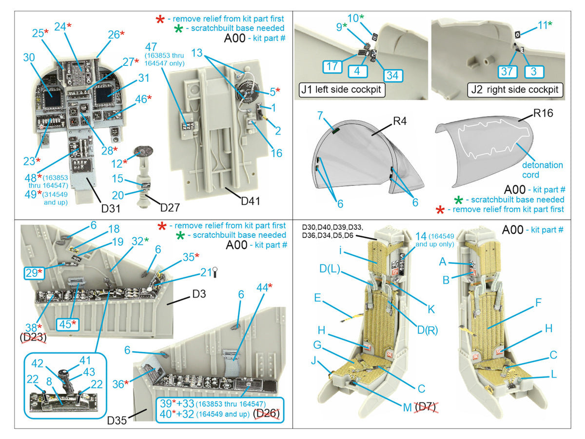 Quinta Studio QD32194 1:32 AV-8B Harrier II late (3D-Printed) & coloured Interior