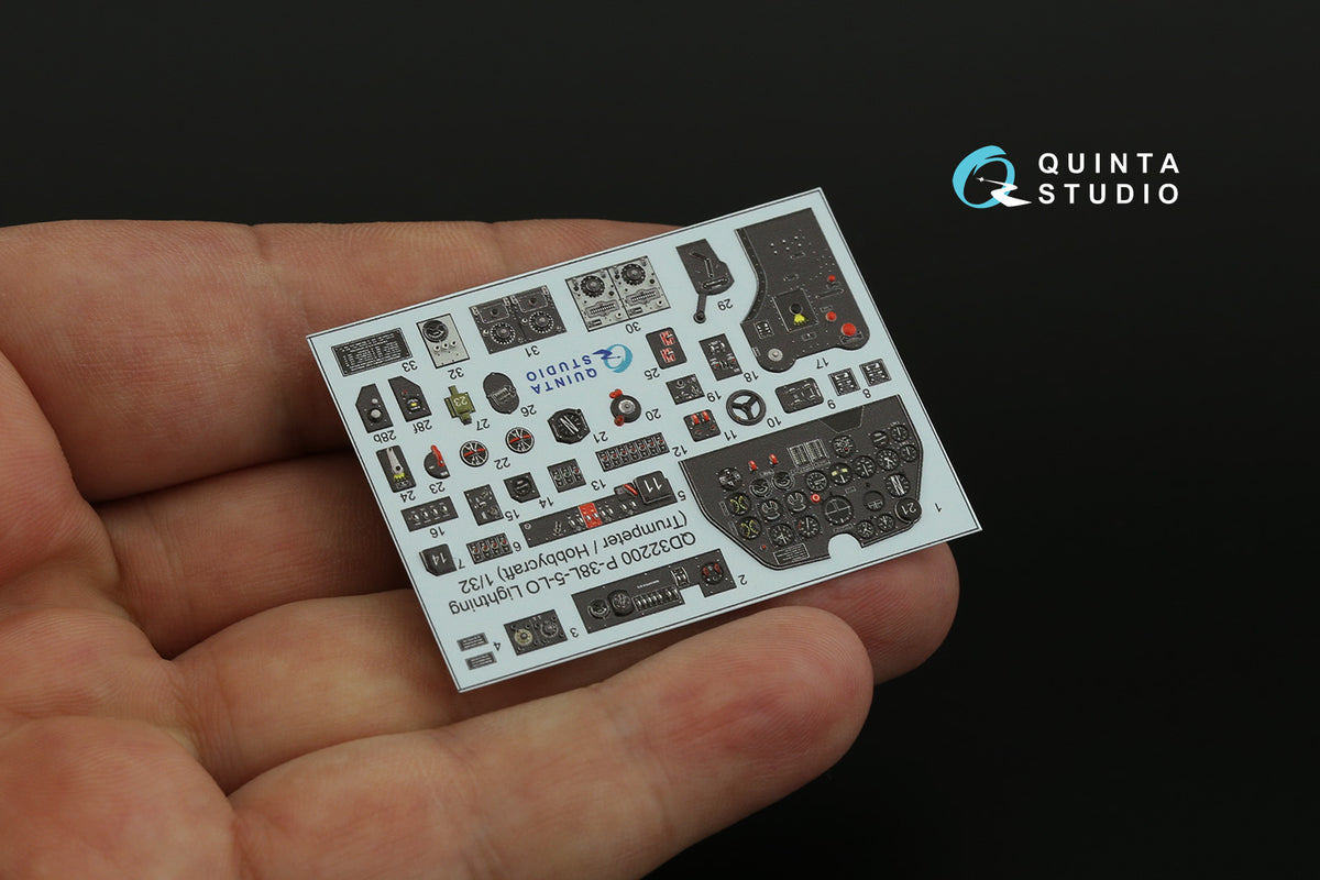 Quinta Studio QD32200 1:32 P-38L-5-L0 Lightning (3D-Printed) & coloured Interior