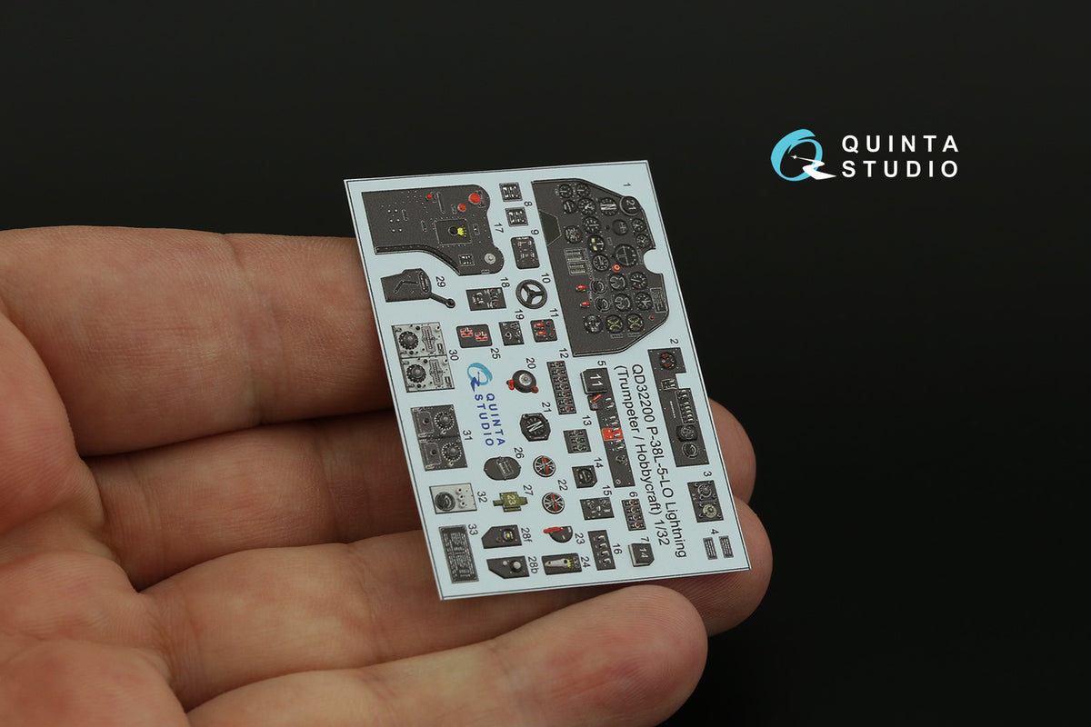Quinta Studio QD32200 1:32 P-38L-5-L0 Lightning (3D-Printed) & coloured Interior