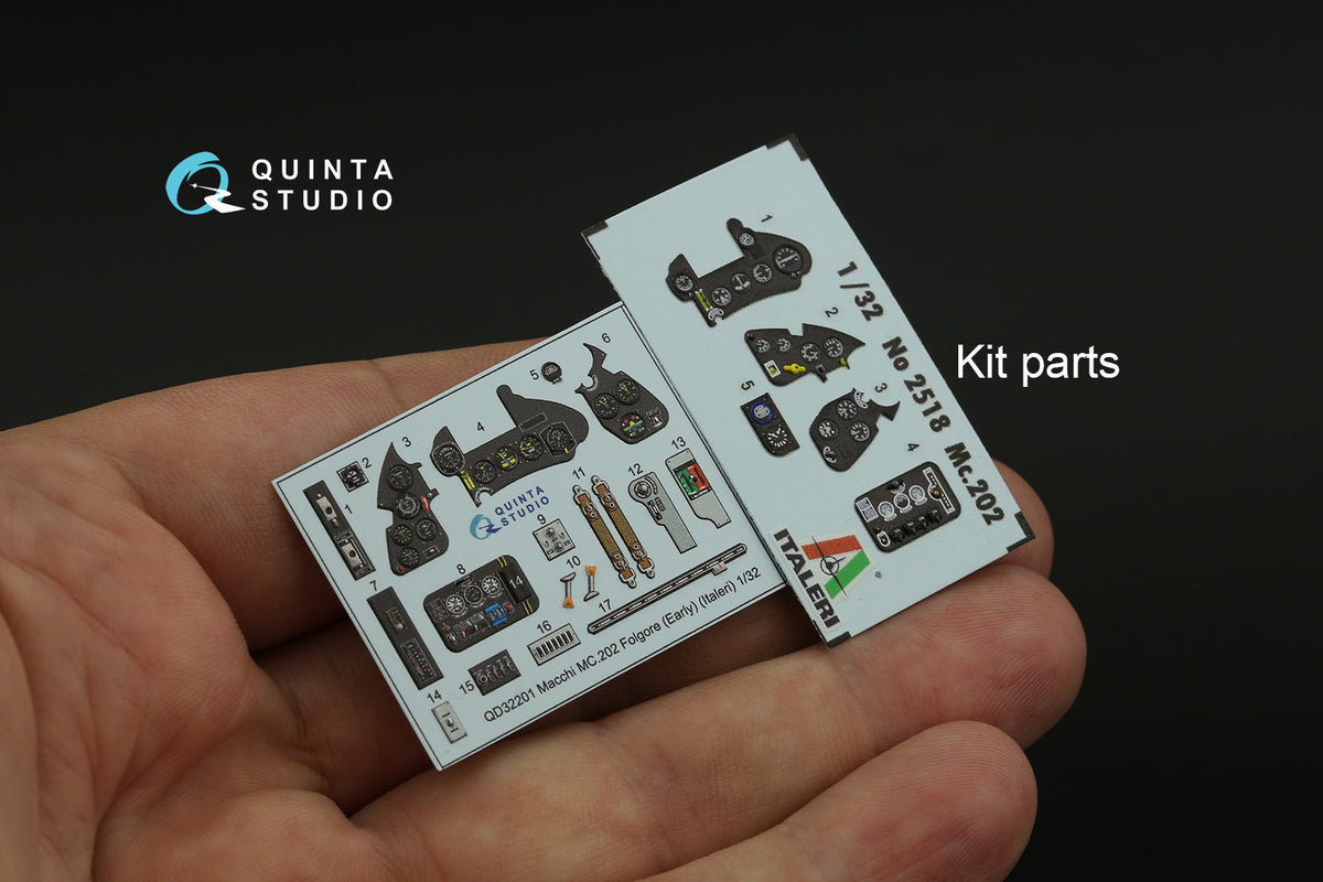 Quinta Studio QD32201 1:32 Macchi MC.202 Folgore Early (3D-Printed) & coloured Interior