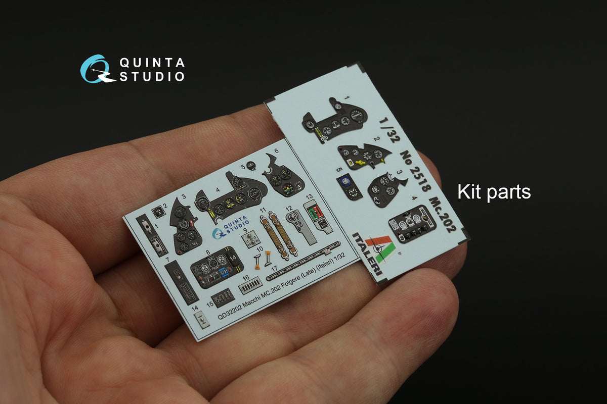 Quinta Studio QD32202 1:32 Macchi MC.202 Folgore Late (3D-Printed) & coloured Interior
