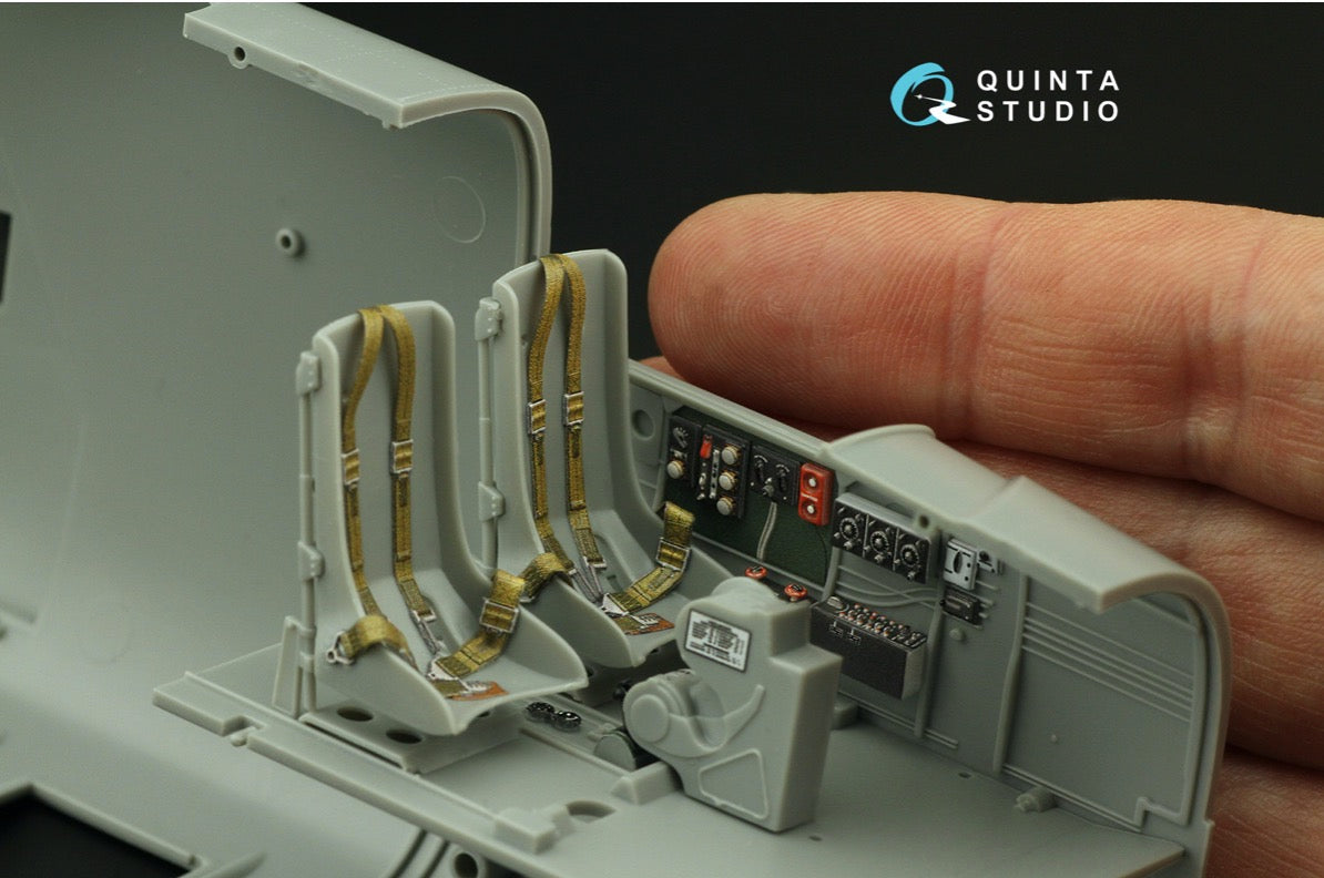 Quinta Studio QD32203 1:32 North-American B-25J Mitchell Glass nose (3D-Printed) & coloured Interior