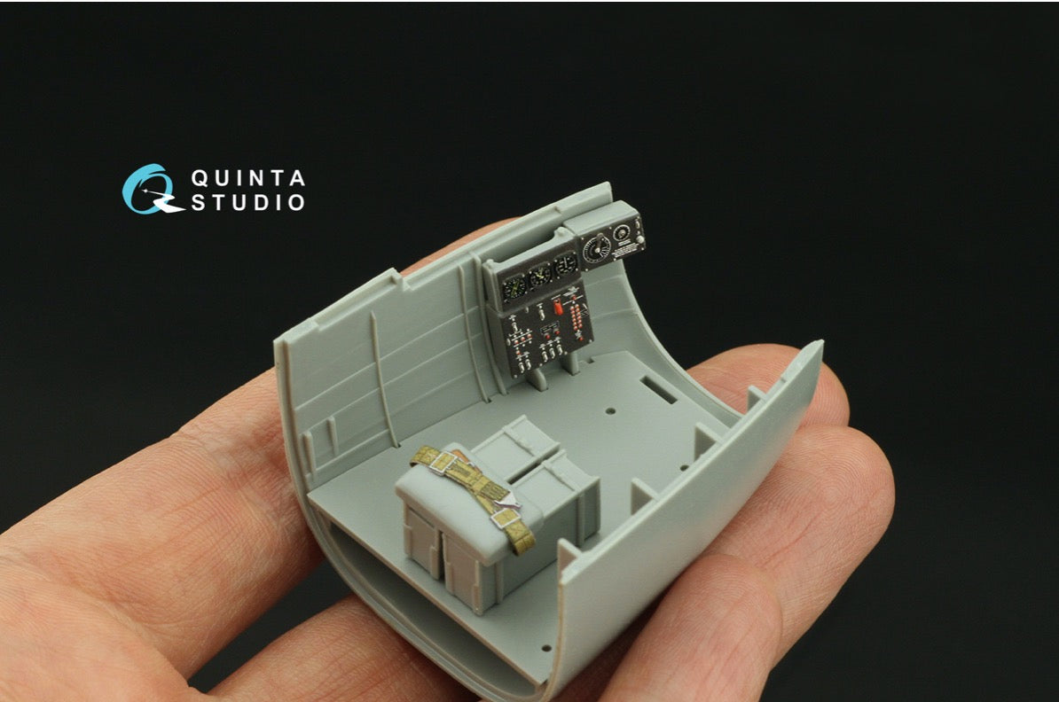 Quinta Studio QD32203 1:32 North-American B-25J Mitchell Glass nose (3D-Printed) & coloured Interior