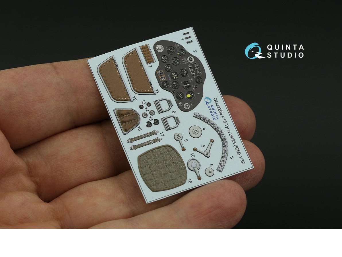Quinta Studio QD32206 1:32 Polikarpov I-16 Type 24/28 (3D-Printed) & coloured Interior