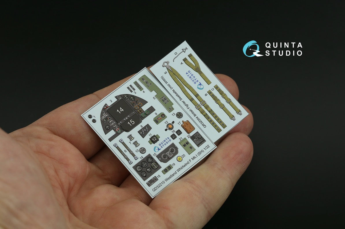 Quinta Studio QD32210 1:32 Westland Whirlwind F Mk.I (3D-Printed) & coloured Interior