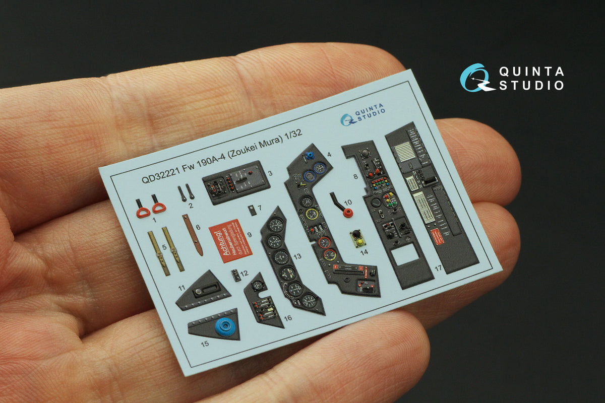 Quinta Studio QD32221 1:32 Focke-Wulf Fw-190A-4 (3D-Printed) & coloured Interior