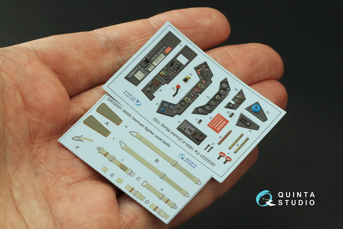 Quinta Studio QD32221 1:32 Focke-Wulf Fw-190A-4 (3D-Printed) & coloured Interior