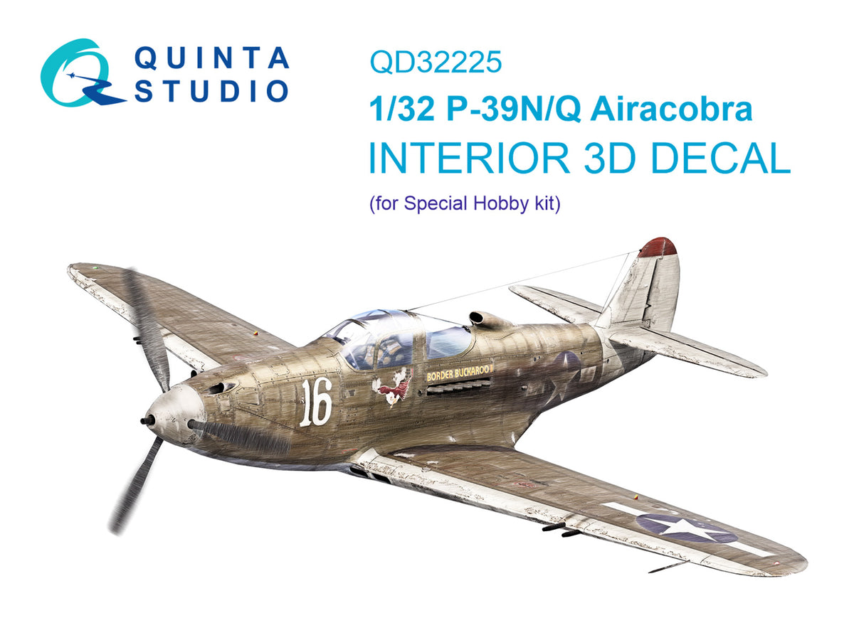 Quinta Studio QD32225 1:32 Bell P-39Q/N Airacobra (3D-Printed) & coloured Interior