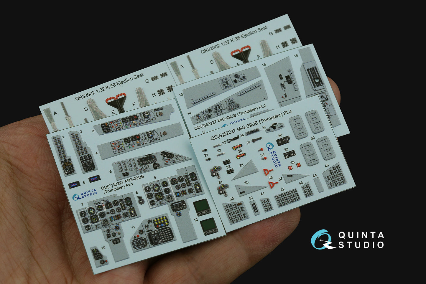 Quinta Studio QD32227 1:32 Mikoyan MiG-29UB 3D-Printed & coloured Interior