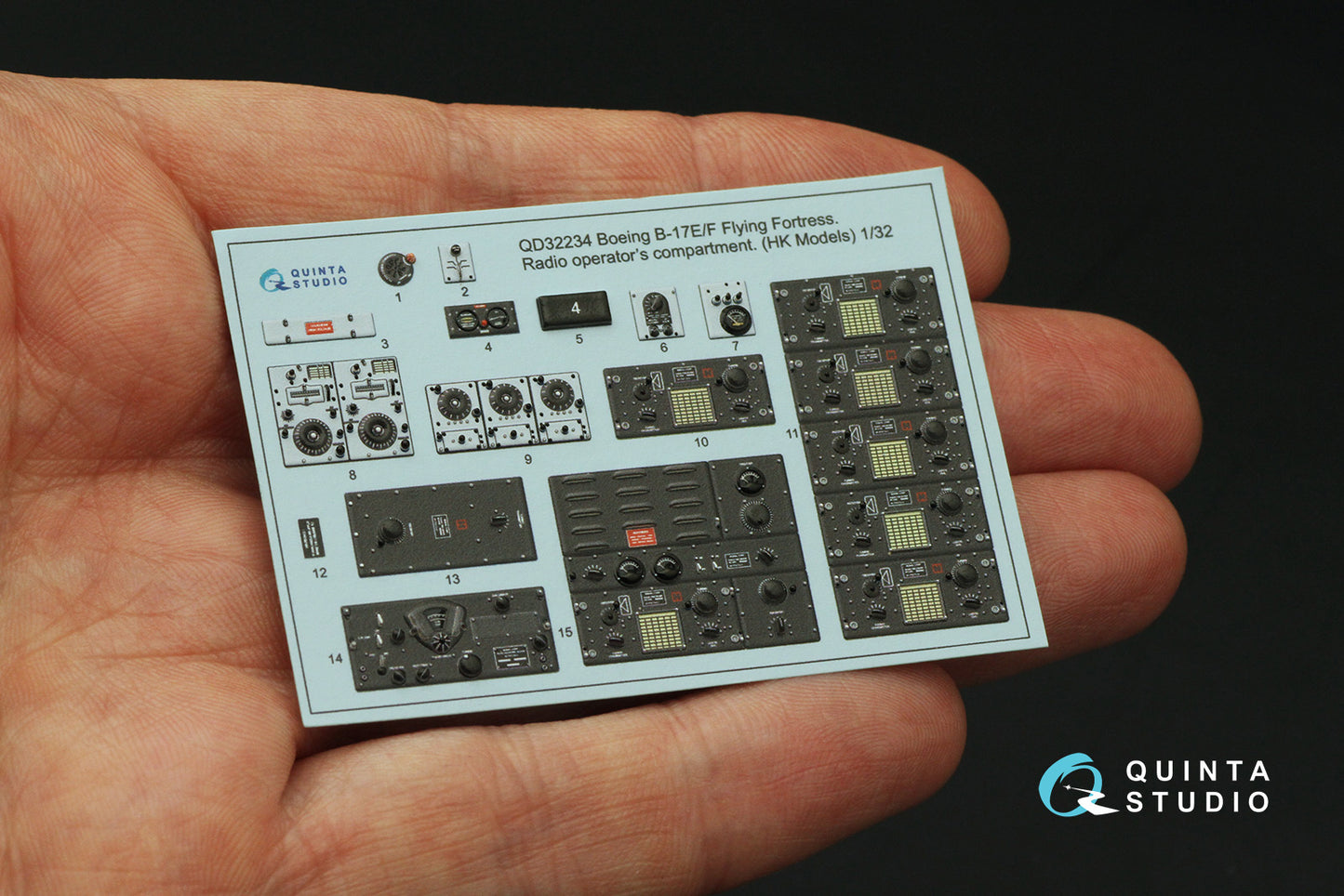 Quinta Studio QD32234 1:32 B-17E/B-17F Flying Fortress  Radio operator's compartment