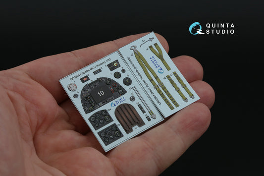 Quinta Studio QD32244 1:32 Supermarine Spitfire Mk.V 3D-Printed & coloured Interior