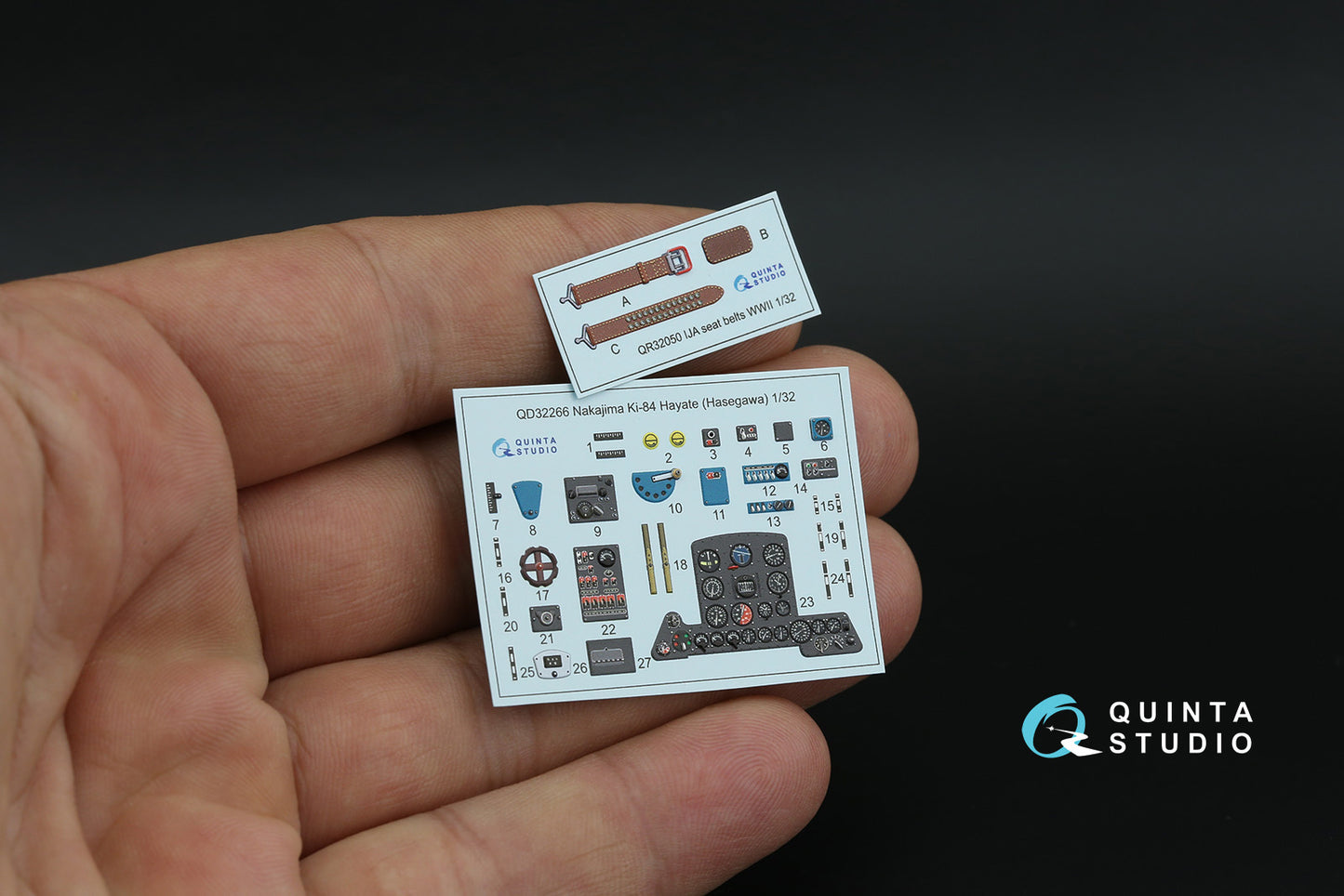 Quinta Studio QD32266 1:32 Nakajima Ki-84 Hayate 3D-Printed & coloured Interior