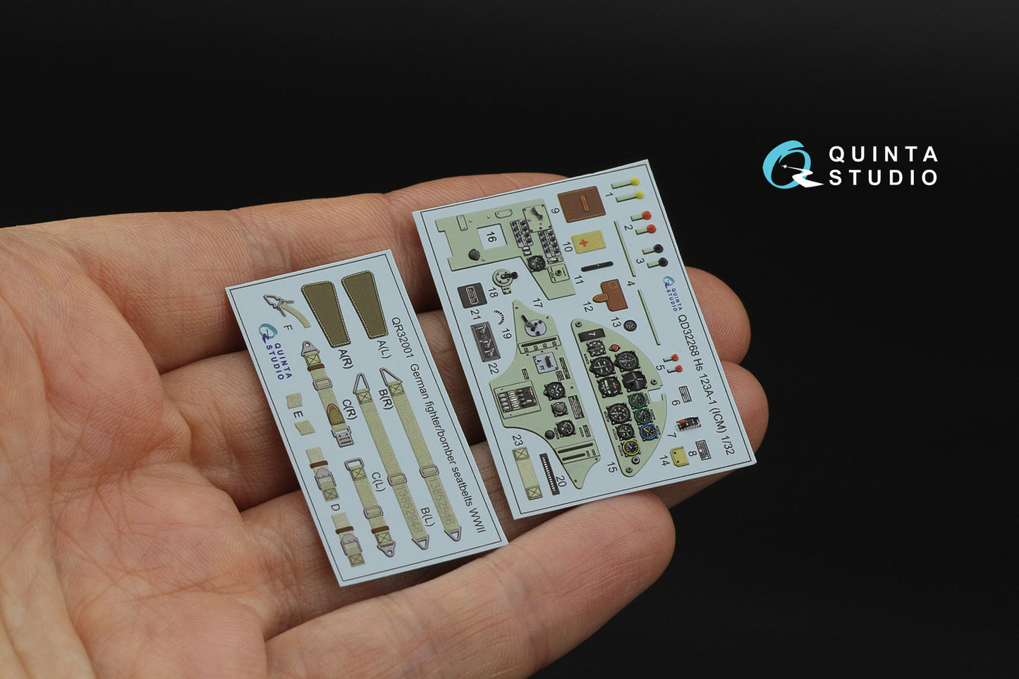 Quinta Studio QD32268 1:32 Henschel Hs-123A-1 early 3D-Printed & coloured Interior