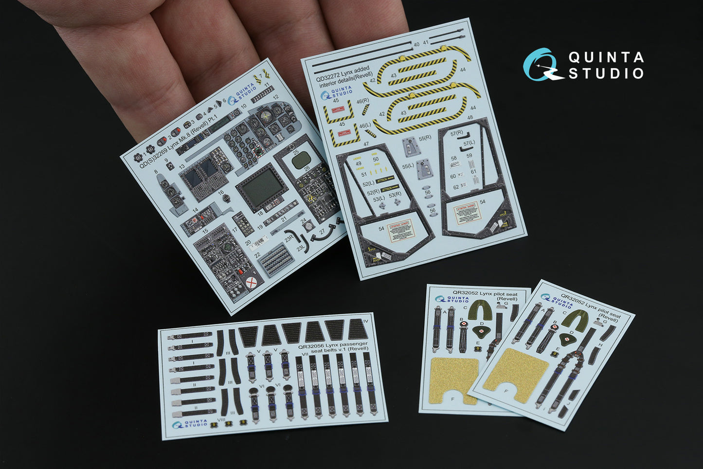 Quinta Studio QD32269 1:32 Westland Lynx Mk.8 3D-Printed & coloured Interior