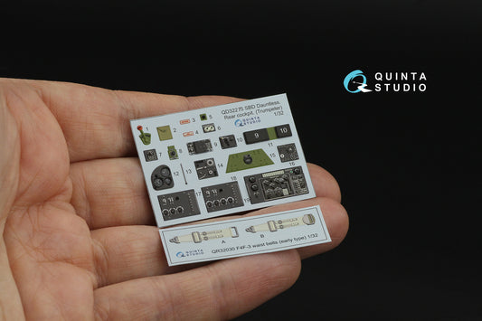 Quinta Studio QD32275 1:32 Douglas SBD Dauntless Family Rear Cockpit 3D-Printed & coloured Interior