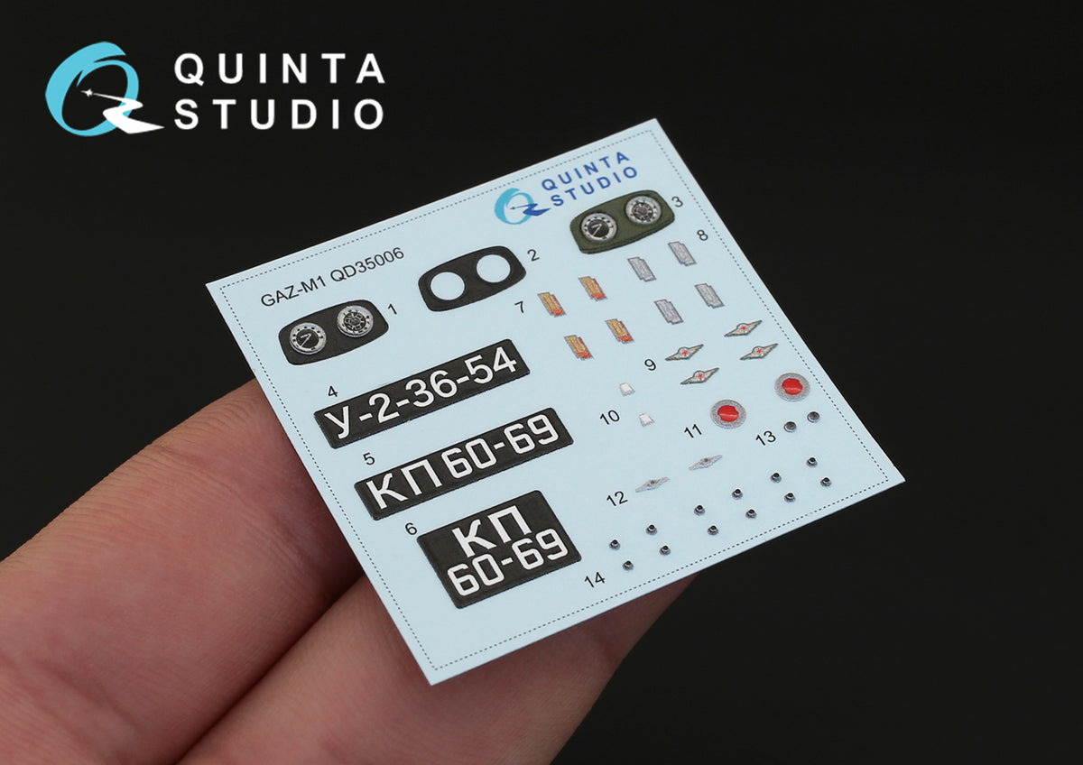 Quinta Studio QD35006 1:35 GAZ M1 Soviet Car (3D-Printed) & coloured Interior