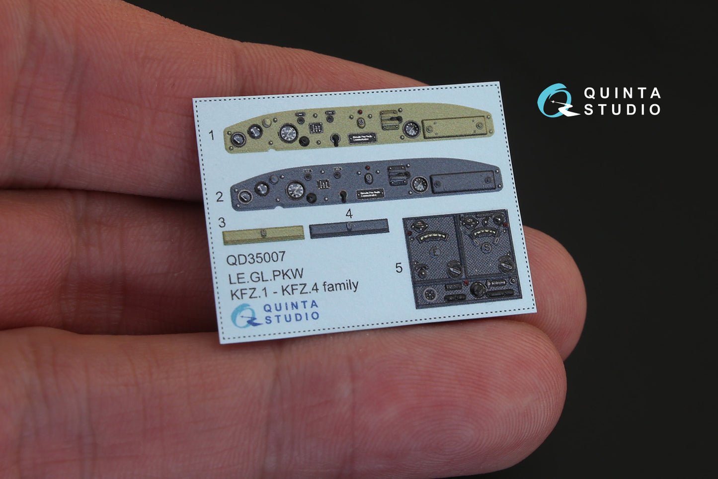 Quinta Studio QD35007 1:35 le.gl. Einheits-Pkw (3D-Printed) & coloured Interior